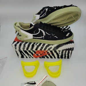 Nike Blazer Low Acronym Black Olive Aura Shoe Size 10.5 M